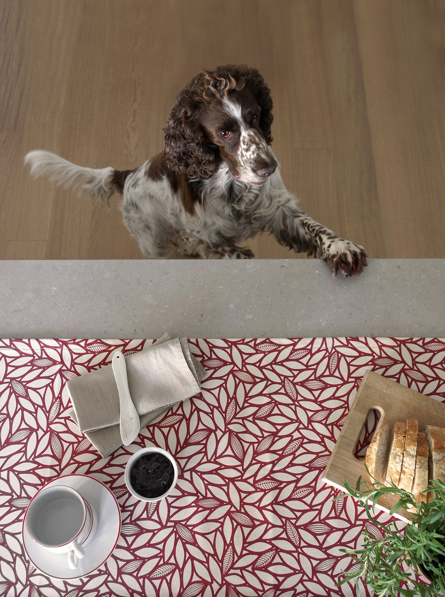 Table runner – Bladverk